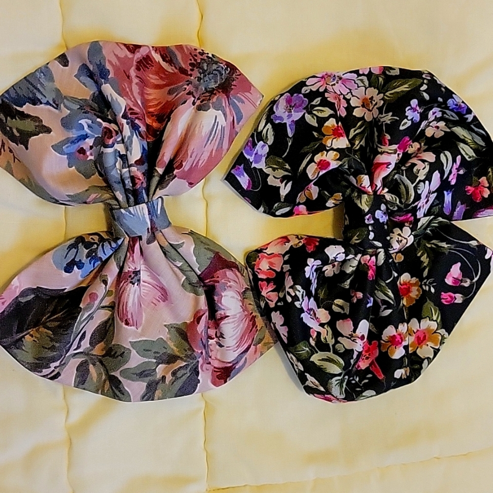 80s/90s  style handmade barettes with bow large
